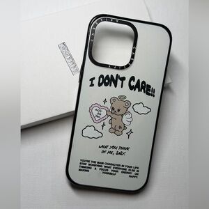 Casetify I Don't Care Bear Phone Case - Black and White